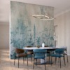 BloemenFotobehang Blue Meadow - belangrijkste productafbeelding