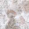 Fotobehang van grote bladeren van exotische planten in bruin Tropical Leaves Mural - afbeelding nummer 2