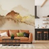 Warmgekleurde Gold Dust Fotobehang - belangrijkste productafbeelding