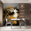 Schuine papegaai Fotobehang Gele papegaai voor woonkamer - belangrijkste product afbeelding
