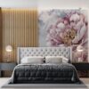 Enorme pioenroos bloemblad rozen Fotobehang voor slaapkamer - belangrijkste product afbeelding