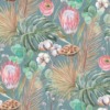 Fotobehang met kleurrijke tropische bloemen en palmbladeren Colours of Exotic Plants - afbeelding nummer 2