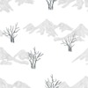 Fotobehang in witte en grijze tinten White Mountains - afbeelding 2