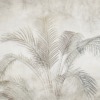 Fotobehang van een pluim van een exotische palmboom in de Mist - afbeelding nummer 2