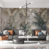 Fotobehang met zuilen tussen palmbomen Groentezuilengalerij - belangrijkste productfoto's