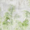 Fotobehang met exotisch motief in groen en grijs Licht palmgroen - afbeelding nummer 2