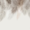 Fotobehang van smalbladige palmboom in gedempte kleuren Brown Leaves - afbeelding nummer 2