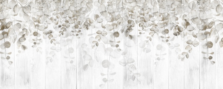 Fotobehang met bloemmotief in lichte, delicate kleuren Judas silvers - product afbeelding 2