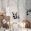 Kinderkamer muurschildering in zachte, gedempte kleuren Koala Bears on Trees - belangrijkste productfoto's