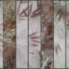 Fototapeta z nowoczesną grafiką ze strukturą kamienia i motywem roślinnym Pionowe Pasy z Marmuru - zdjęcie numer 2