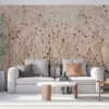 Wandschildering in warme tinten met plantenmotief Siergras - afbeelding hoofdproduct