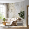 Fotobehang in zachte tinten met een vleugje romantiek In the Leaf Fans - belangrijkste productafbeelding