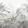 Fototapeta z egzotycznymi palmami w odcieniach szarości We Mgle - zdjęcie numer 2