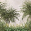 Fototapeta w soczystych kolorach z wakacyjnym motywem roślinnym Zieleń Tropikalnych Palm - zdjęcie numer 2