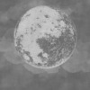 Fotobehang in grijstinten Volle maan - afbeelding nummer 2