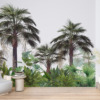 Fotobehang van exotische bomen in een blauwe lucht Rosy Palms - belangrijkste productafbeelding