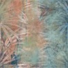 Fotobehang in warme kleuren met exotisch motief Outlines of Tropical Palms - afbeelding nummer 2