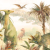 Muurschildering Wereld van Dinosaurussen - Afbeelding 2