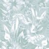 Fotobehang in wit en blauw Witte bloemen - foto nummer 2