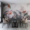 Tropische Fotobehang met interessante kleuren voor elk interieur Vogels in de Hof van Eden - belangrijkste productafbeelding
