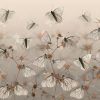 Fotobehang in lichte tinten met delicaat motief Witte vlinders - afbeelding nummer 2
