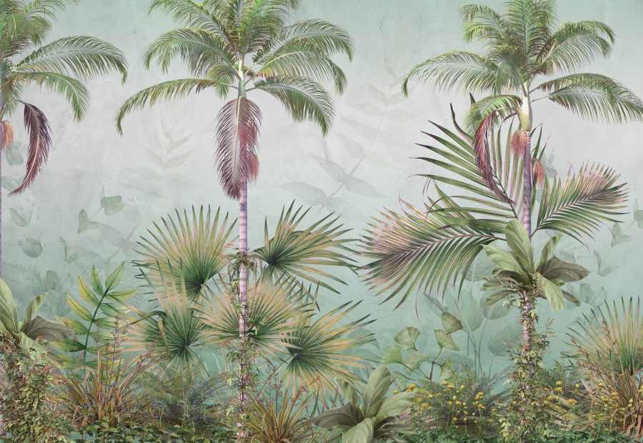 Fotobehang Groene Palmbomen - Afbeelding 3