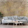 Stralende Fotobehang in elegante kleuren Golden Sphere - belangrijkste productafbeelding