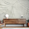 Fotobehang in een moderne stijl en minimalistisch thema Flaccid Palms - afbeelding hoofdproduct