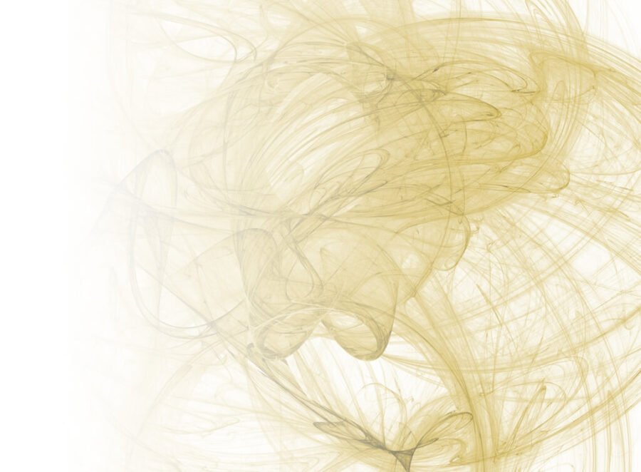 Minimalistische Fotobehang, tweekleurig in heldere tinten en abstracte vorm Yellow Smoke - afbeelding nummer 2