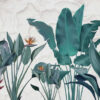 Fotobehang in krachtige tinten met exotisch bloemmotief Strelitzia bloemen - afbeelding nummer 2