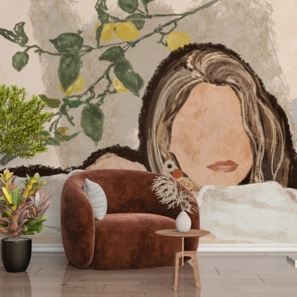 Fotobehang Oogloos Meisje