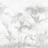 Fotobehang in grijstinten met tropisch motief Faded Jungle - afbeelding nummer 2