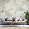 Fotobehang met exotisch motief in gedempte kleuren Faded Nature - belangrijkste productafbeelding