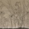 Fotobehang met exotisch plantenmotief op donkere achtergrond Tall Flowers - afbeelding nummer 2