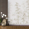 Fotobehang met delicaat bloemmotief, ideaal voor elk interieur Bleached Trees - belangrijkste productafbeelding
