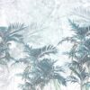 Fotobehang van een exotisch landschap in kleuren perfect voor elke kamer Blauwe palmen - afbeelding nummer 2