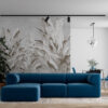 Fotobehang in heldere, elegante kleuren Plantenmuur - belangrijkste productafbeelding