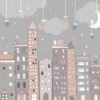 Fotowand met kleurrijke herenhuizen Sleeping City - afbeelding nummer 2