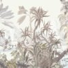 Fotobehang in beige en bruine tinten verwarmt de kamer Tropical Weave - afbeelding nummer 2