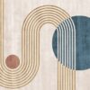 Fototapeta w minimalistycznym stylu geometrycznym, nowoczesna i interesująca Koła i Łuki - zdjęcie numer 2