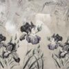 Fotobehang met exotische bloemen in donkere tinten ideaal voor een elegante woonkamer Korenbloemen in Grijs - afbeelding nummer 2