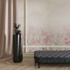 Boho stijl, gebloemde, delicate Roze Tuin Fotobehang - belangrijkste product afbeelding