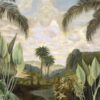 Fotobehang vol groen, exotisch landschap voor woonkamer Tropische rivier - afbeelding nummer 2