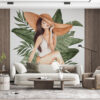 Zomer portret Fotobehang, opvallend, origineel Holiday Girl - belangrijkste product afbeelding