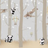 Muurschildering Happy Panda - Afbeelding 2