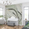 Fotobehang Leafs op canvas