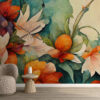 Fotobehang aquarel bloemen