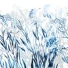 Fotobehang Blauwe bloemen in wit - Afbeelding 2