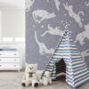 Muurschildering Ster Katten