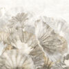 Behang Beige Lotusbladeren - Afbeelding 2